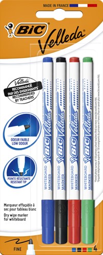 Whiteboardmarker Bic 1721 rond F assorti 4 Stuk