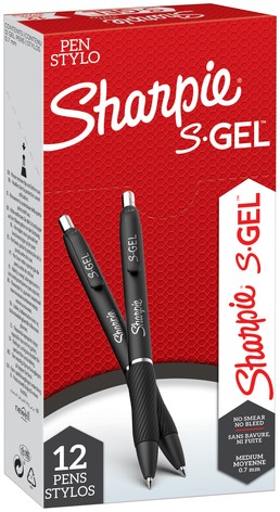 Gelschrijver Sharpie S-gel M zwart 1 Stuk