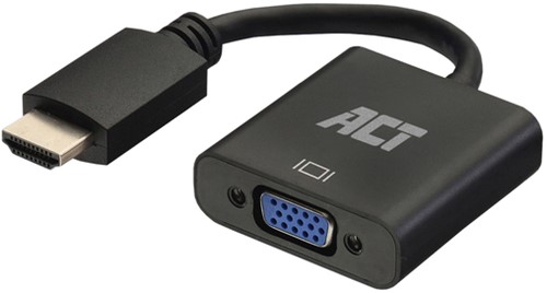 Adapter ACT HDMI naar VGA met audio 0.15 meter 1 Stuk