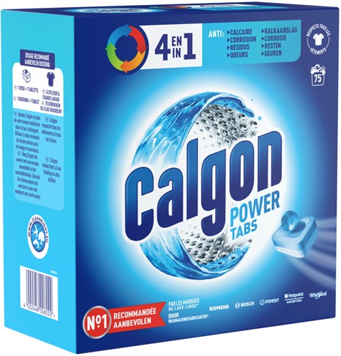 Wasmachine-reinigingstabletten Calgon 4in1 75 tabs 75 Stuk