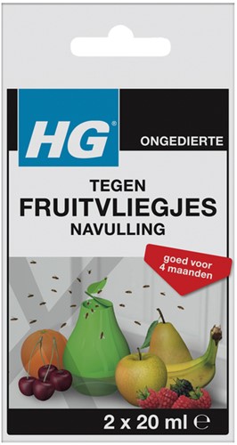 Fruitvliegjesval HG HGX navulling 2x20ml 2 Fles